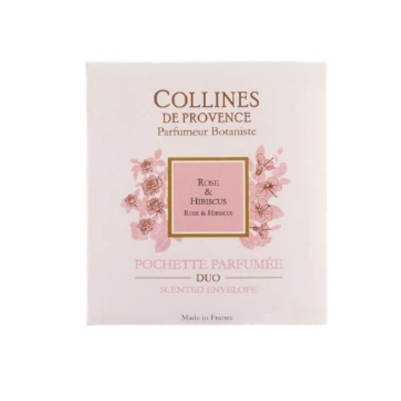 Pochette Parfumée Rose Hibiscus 6g - COLLINES DE PROVENCE 