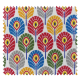 Tissu Mini Plume de Paon Cretonne Multico