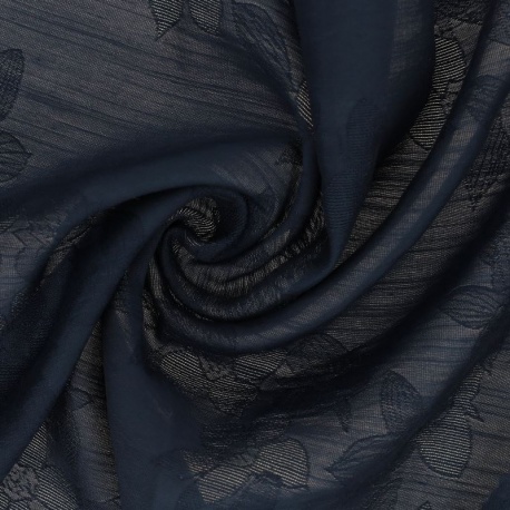 Tissu Jacquard Tissé Bleu 