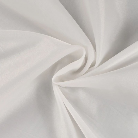 Tissu Doublure Toscane Antistatique Uni Blanc