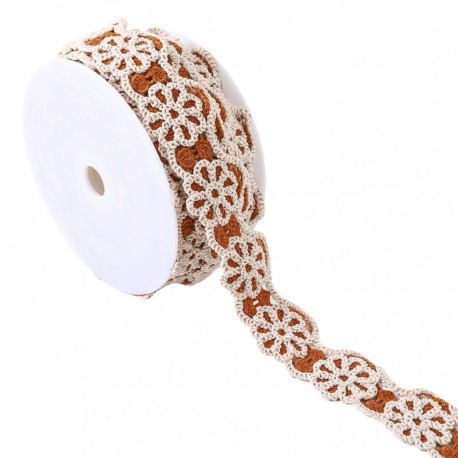 Macrame fleurs bicolore