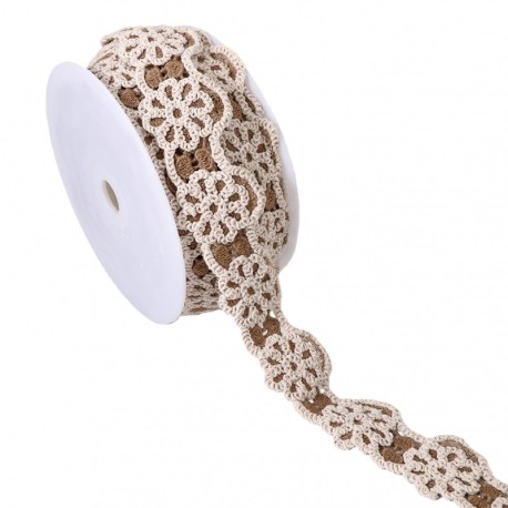 Macrame fleurs bicolore