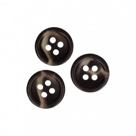 Bouton 4 trous marbre  Gris anthracite - 