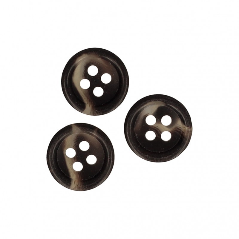Bouton 4 trous marbre  Gris anthracite - 