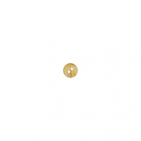 Bouton imitation corne transparent