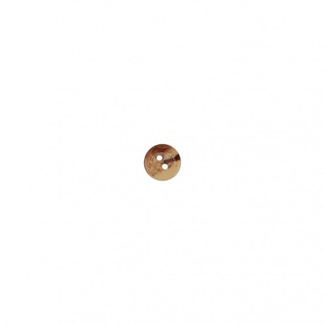 Bouton imitation corne transparent