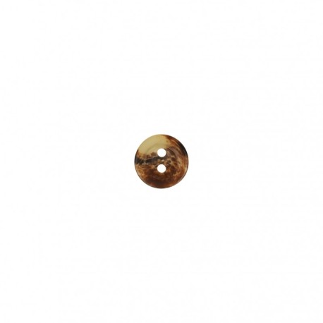 Bouton imitation corne transparent