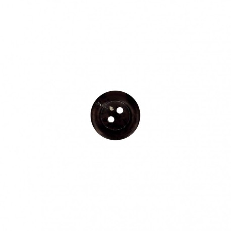 Bouton imitation corne transparent