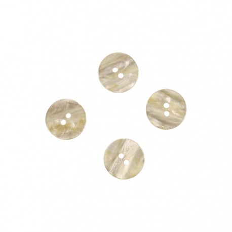 Bouton nacre naturel  Blanc - 