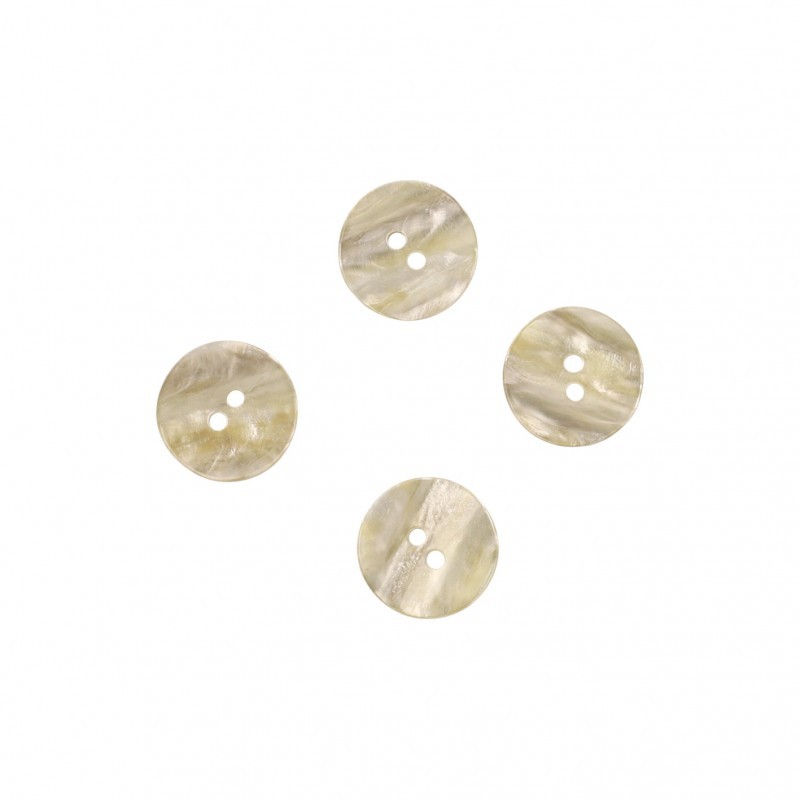 Bouton nacre naturel  Blanc - 