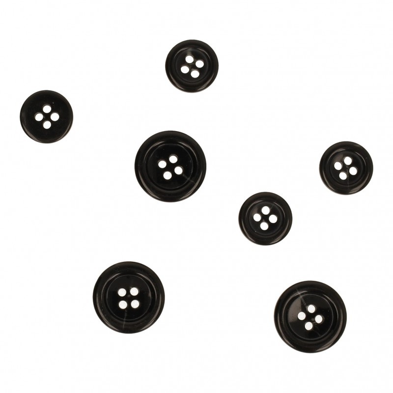 Bouton rebords épais