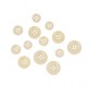 Bouton filaments transparent