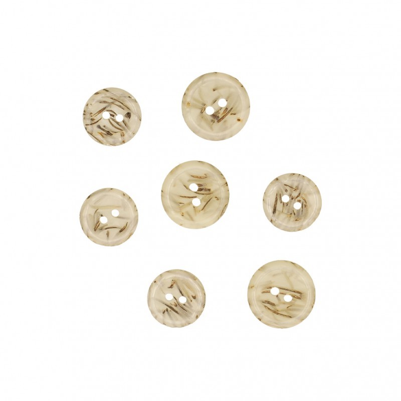 Bouton nacré épines de pin