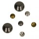 Bouton rond metal