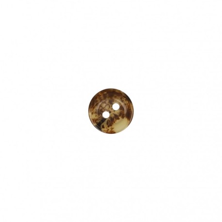 Bouton 2 trous marbré transparent