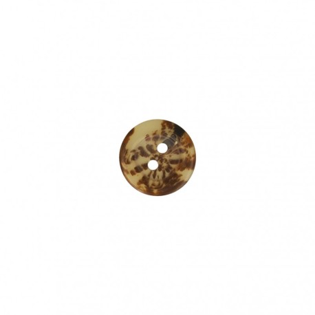 Bouton 2 trous marbré transparent