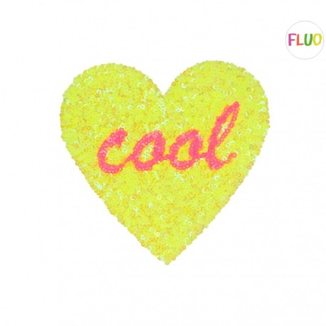 Motif coeur cool 12*15cm