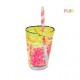 Motif cocktail 15x21cm  Fluo - 