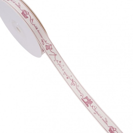 Ruban coton a motifs