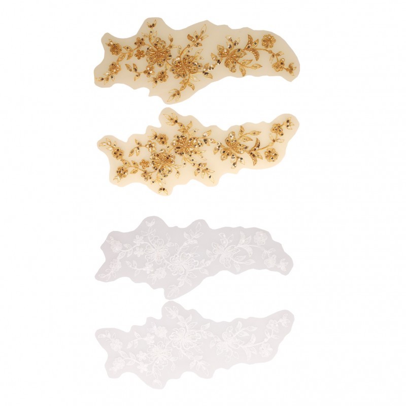 Motif perles fleur *2