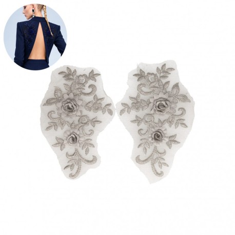 Motif perles fleur *2