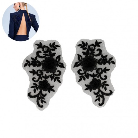 Motif perles fleur *2