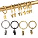 10 anneaux pinces metal