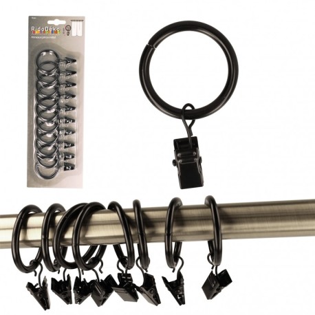 10 anneaux pinces metal