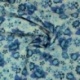 Tissu Coton Imprimé Fleur Bleu
