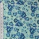 Tissu Coton Imprimé Fleur Bleu