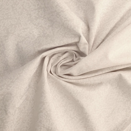 Tissu Coton Imprimé Rose
