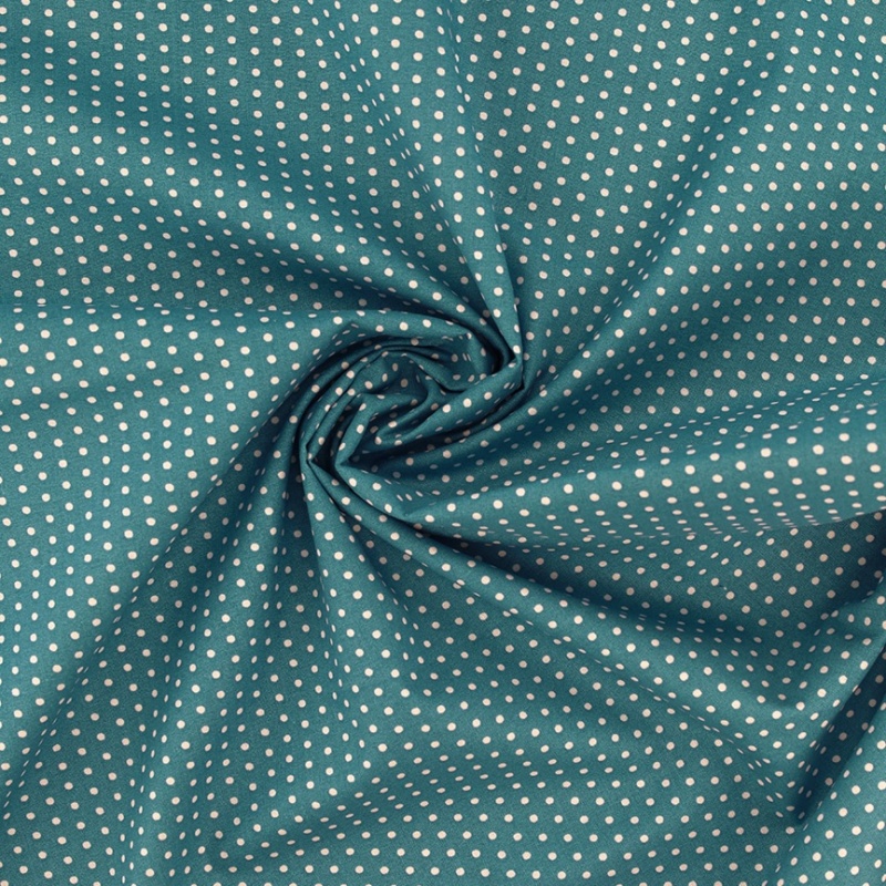 Tissu Coton Imprimé Pois Canard