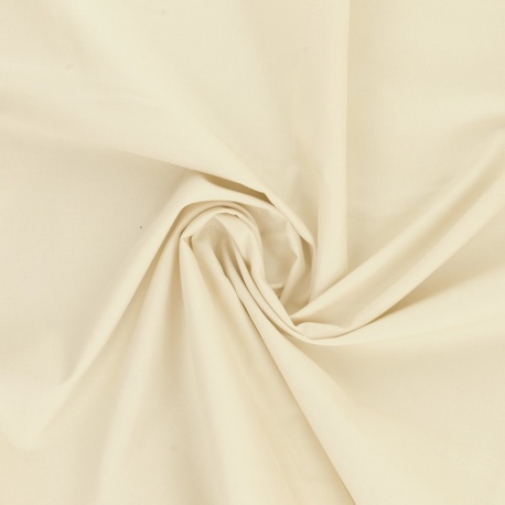 Tissu Coton Uni Parchemin