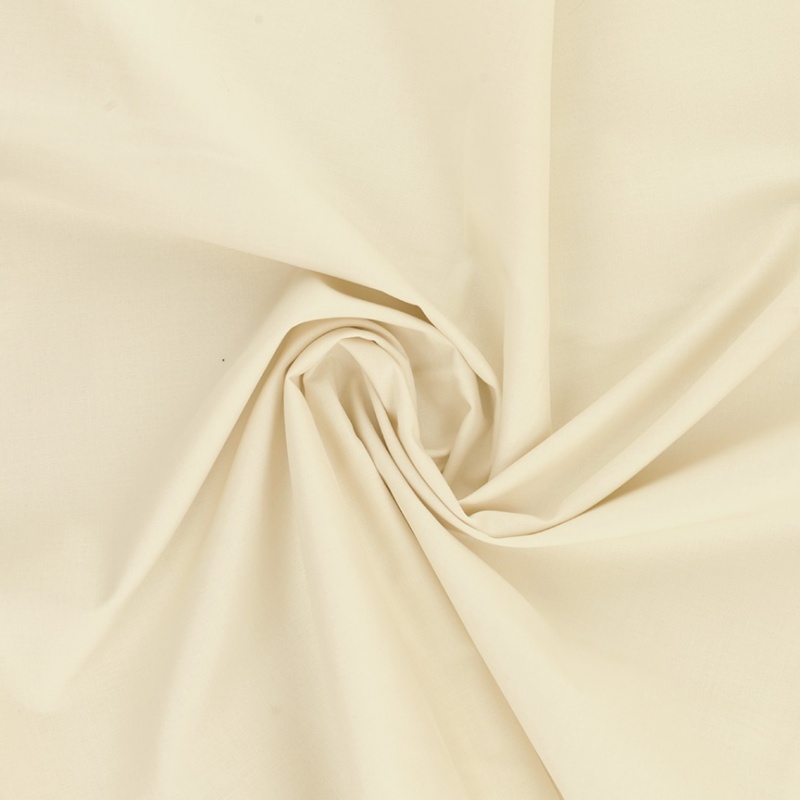 Tissu Coton Uni Parchemin