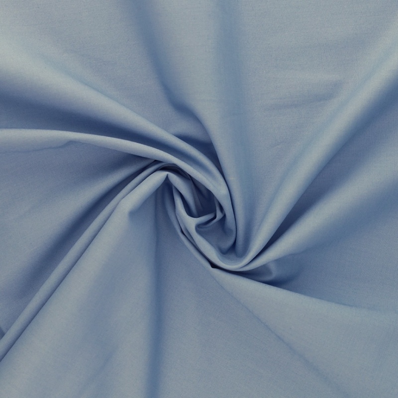 Tissu Coton Uni Bleu Moyen 