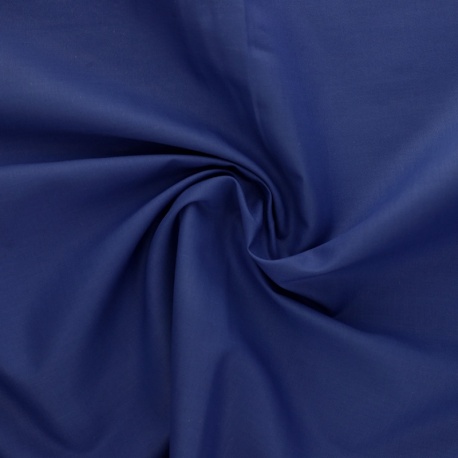 Tissu Coton Uni Bleu Foncé