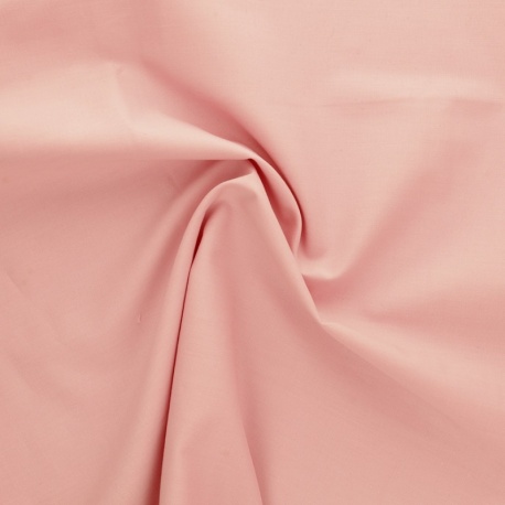 Tissu Coton Uni Rose