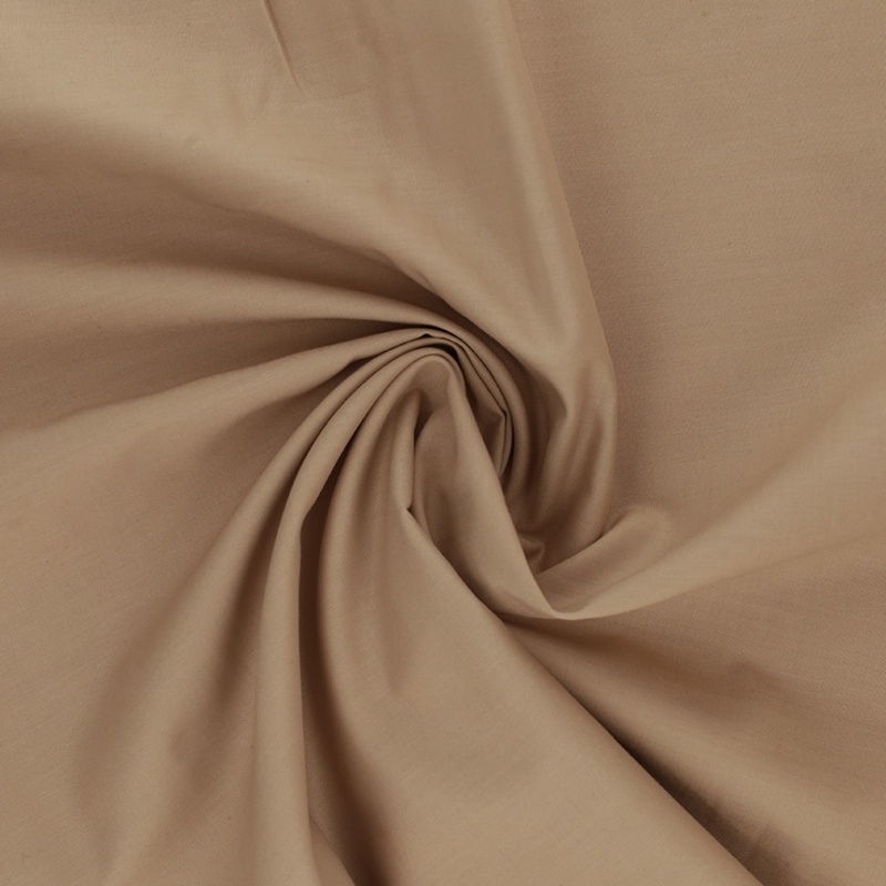 Tissu Coton Uni Tan 