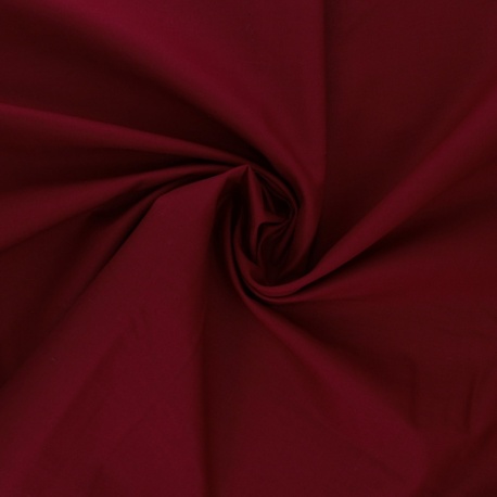 Tissu Coton Uni Bordeaux 