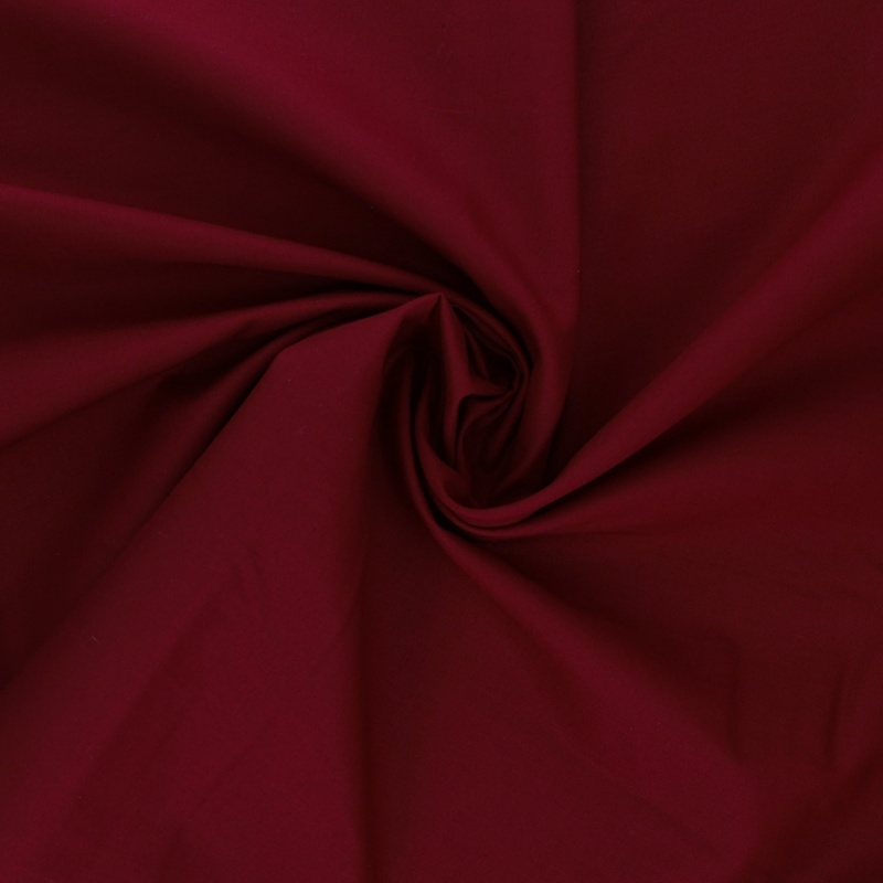 Tissu Coton Uni Bordeaux 