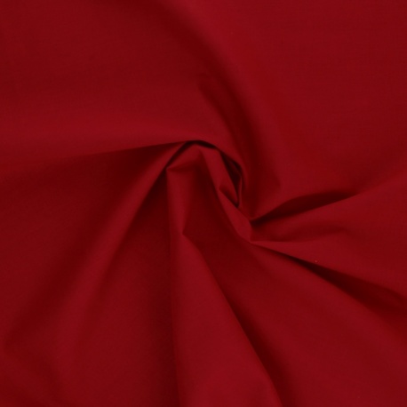 Tissu Coton Uni Scarlet 