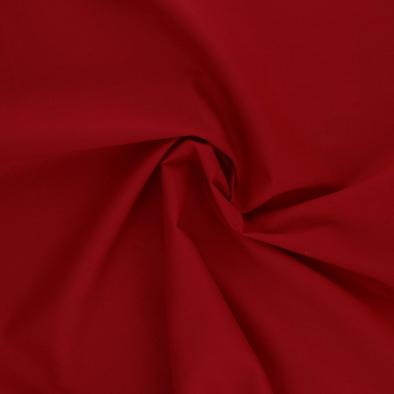Tissu Coton Uni Scarlet 