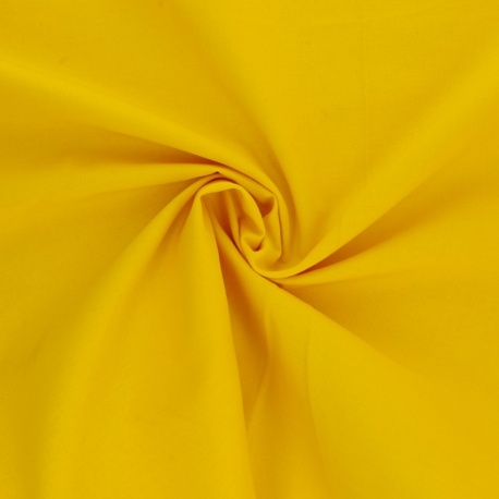Tissu Coton Uni Jaune