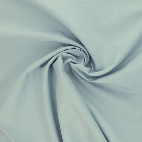 Tissu Coton Uni Bleu Clair