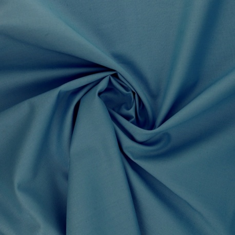 Tissu Coton Uni Bleu Azur 