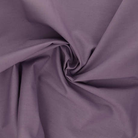 Tissu Coton Uni Parme 