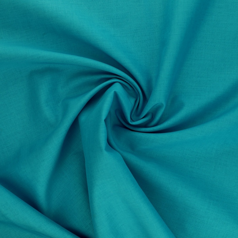 Tissu Coton Uni Scuba Bleu 