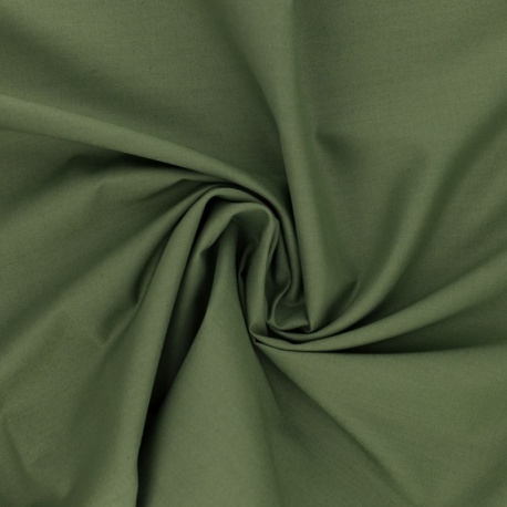 Tissu Coton Uni Vert 