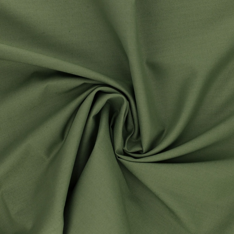 Tissu Coton Uni Vert 