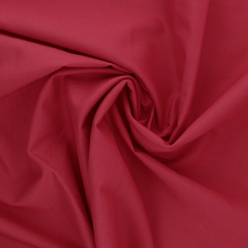 Tissu Coton Uni Framboise